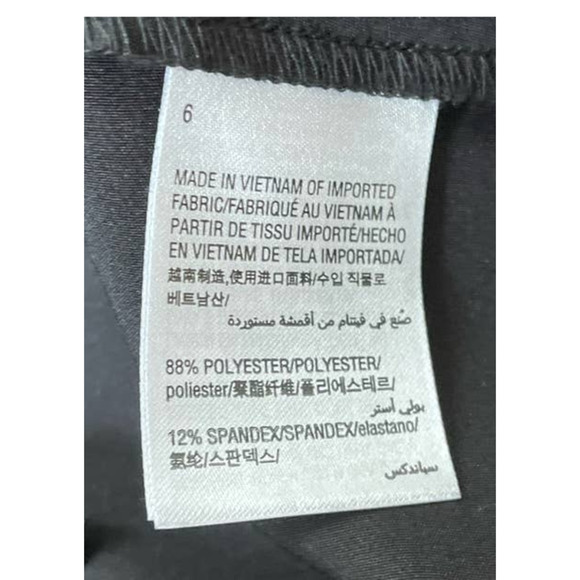 INC International Concepts Women's Black Ruffle Back Split Dress Pants Size 6 - Picture 6 of 11